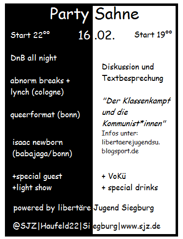 Partysahne-Flyer